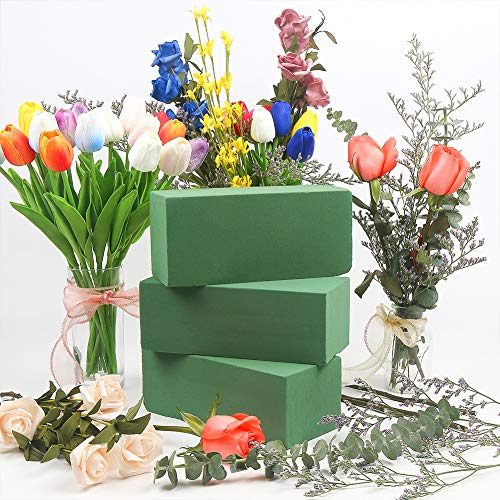 Ccinee Floral Foam Bricks,Florist Foam Green Wet Blocks Supplies For Flower Arrangement Diy Craft,Pack Of 10 #TOP3