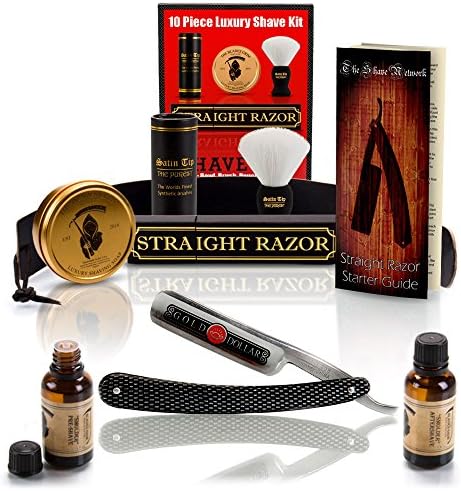 ~Shave Ready~ 10 Piece Set Shaving Straight Razor 6/8