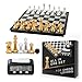Magnetic Chess Game & Digital Clock Timer Set - Professional and Portable, 14