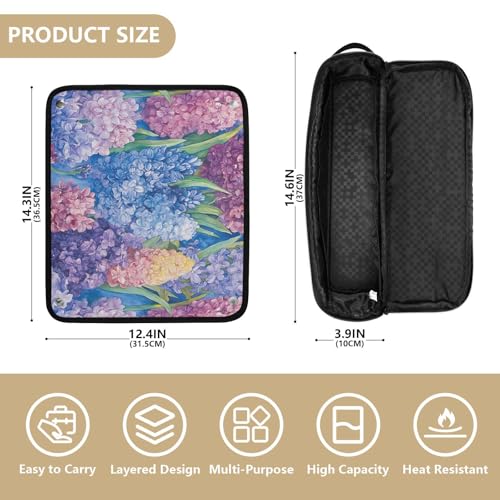 Bolsa para herramientas de cabello con mat de calor resistente miniatura 4