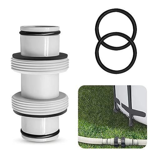 ACTIMED Pool Hose Connector Coupling, 1.5″ to 1.5″ Pool Hose Adapter Pool Pump Connectors with 2