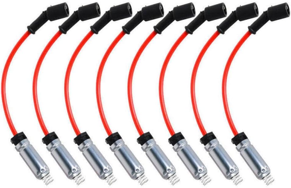 758EE 748UU Spark Plug Wire Set 2.5mm Compatible With Automotive Motorcycle Parts Sierra 1500 2014 2015 2016 2017 2018 Silverado 1500