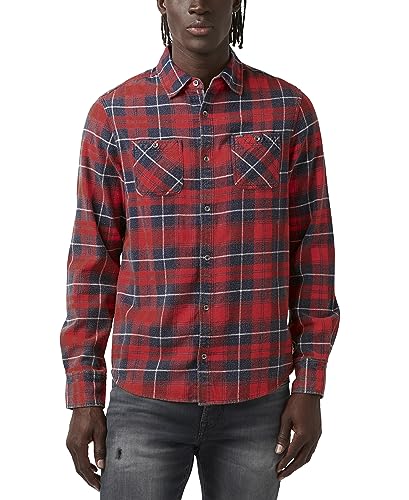 Buffalo David Bitton Men’s Long-Sleeve Plaid Button-Down Shirt, Harvest, XX-Large