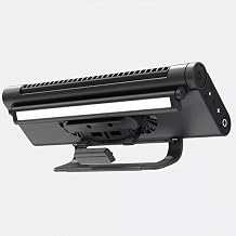 Computer Screen Fan with Light, Bladeless Cooling Fan, 3000mAh Battery Powered, 10.2 Inch Air Outlet, Stepless Adjustment of Wind Speed for Office Home