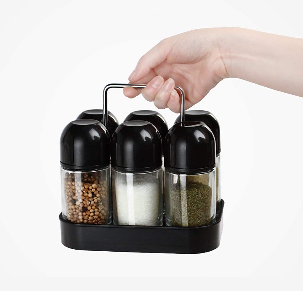 Bocaux à épices en verre de cuisine haut de gamme pour une organisation raffinée