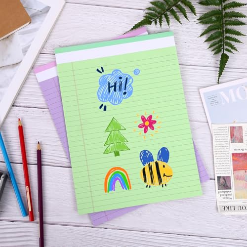 LABUK Pacote com 6 blocos para escrita, 21 x 28 cm, bloco de notas de lista de tarefas, 30 folhas pa