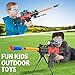 Toy Gun Automatic Sniper Rifle with Scope, Tactical Vest Kit, Toy Foam Blasters with 200 Soft Bullets, 2 Magazinine and Bipod, Electric Gun for Boys Age 8-12, Gifts for Birthday Christmas