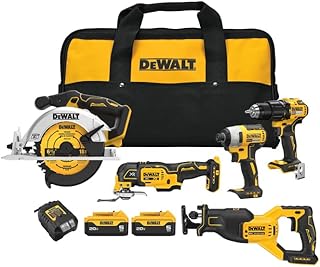 20V MAX 5-Tool Power Tool Combo Kit (2-Batteries and Charger Included) (DCK530P2)