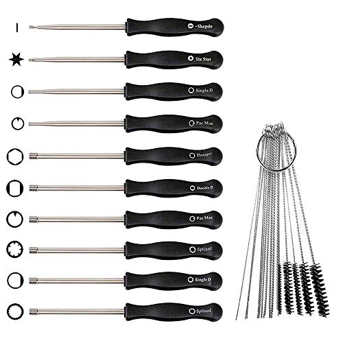 carburetor adjustment screwdriver tools + cleaning brush needle kit for Common 2 Cycle Carburator Small Engine Carburetor Adjusting Tool