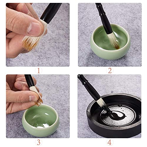 Corciosy Chinese Calligraphy Brushes Gift Set,Professional Sumi Water Writing, Painting Set For Beginners #TOP4