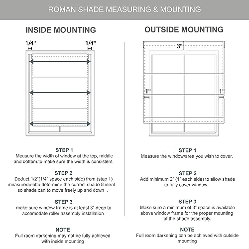 image for Madison Park Cordless Roman Shades - Fabric Privacy Single Panel Darke