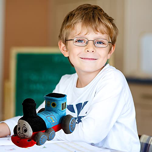 Ksopsdey Thomas Plush Toy - Thomas the Tank Engine Stuffed Animal and Pillow for Kids, Thomas and Friends Cartoon Doll, Train Toy for Toddlers, Soft Plush Thomas the Train Locomotive Toy - Image 3