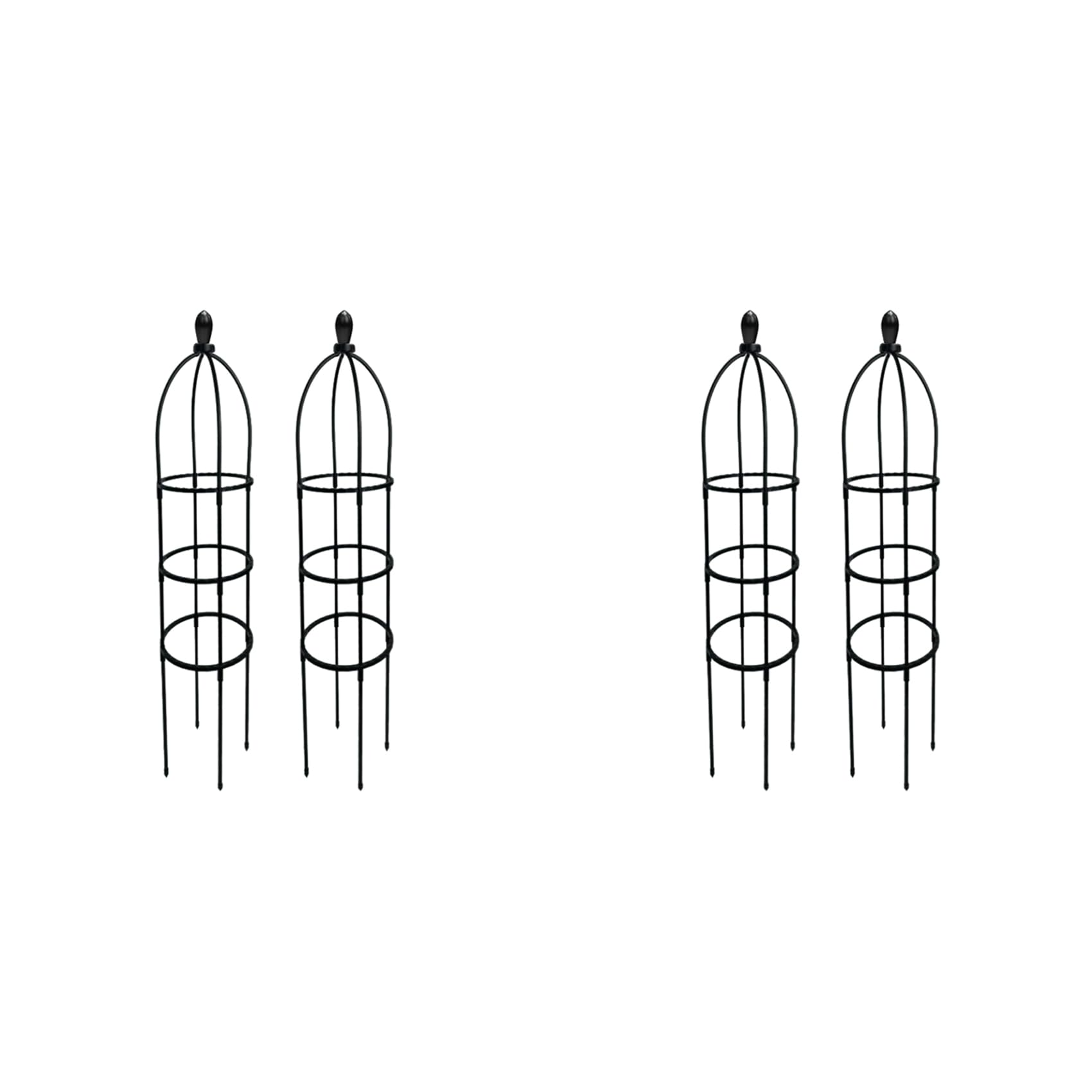 Climbing Plant Obelisk Trellis, Garden Trellis, Climbing Vine Plant Stand, Flower Stand, Plant Tower,4pcs(B)