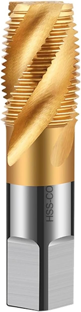 TIN HSS-CO Tapered Pipe thread Tap NPT G 1/8 1/4 3/8 3/4 1/2 american HSSE screw Spiral Flute taps G1/4 NPT1/4 G1-11(Sprial flute,NPT1l8-27 1PCS)