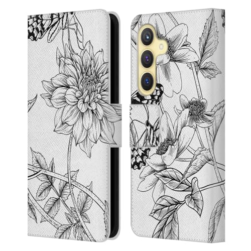 Funda Samsung Galaxy S24 5G tipo libro para diario y oficina diseño Haroulita Enredados