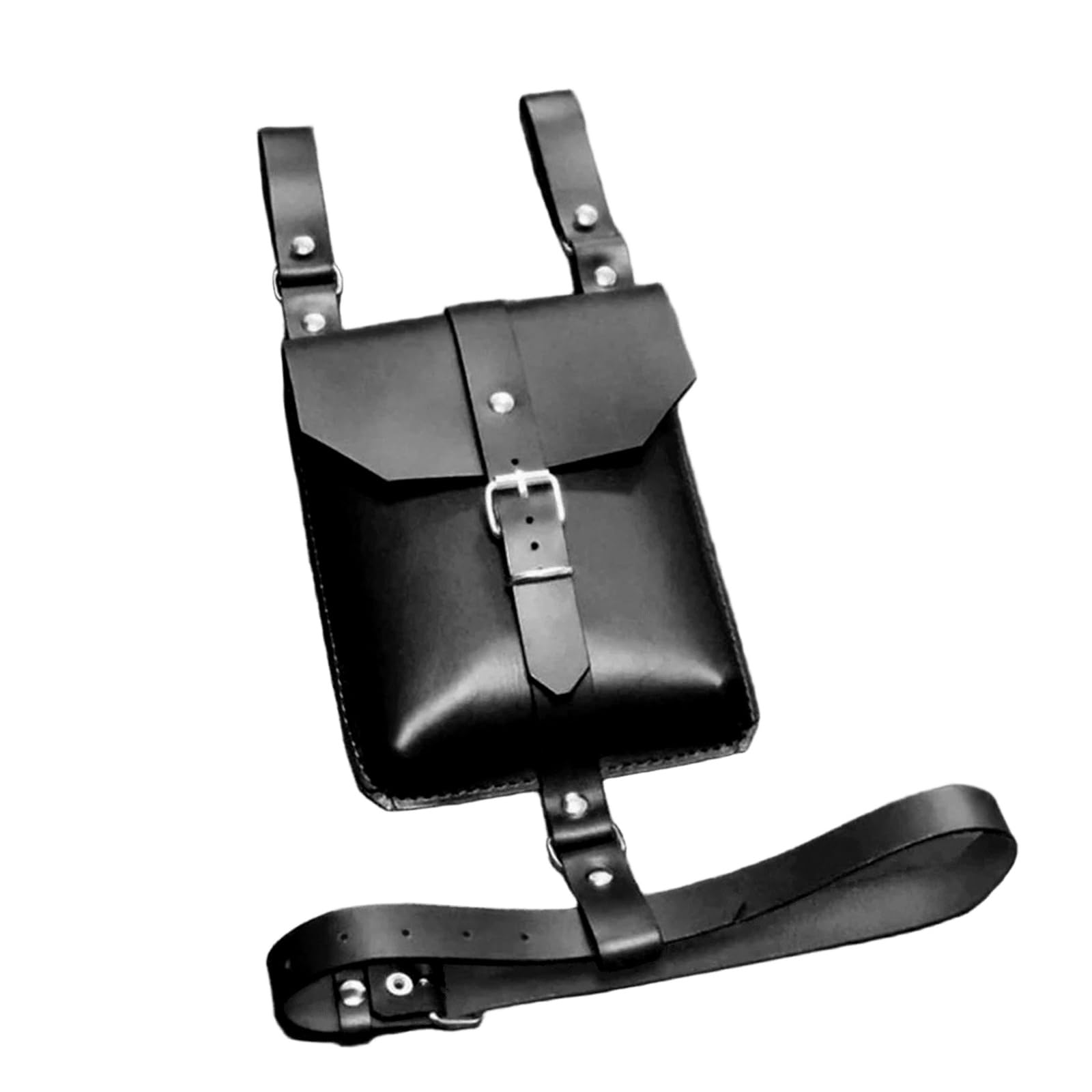 Diogeynu Vintage Medieval Leather Belt Bag Thigh Pouches With Adjustable Leg Belt Medieval Leather Hip Bag For Women Halloween