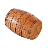 Ciieeo Holz Trinkbecher Multifunktionaler Bierfass Becher Rustikaler Handgefertigter Becher für Kaffee Wasser Saft Langlebiges Design für Partys und Täglichen Gebrauch