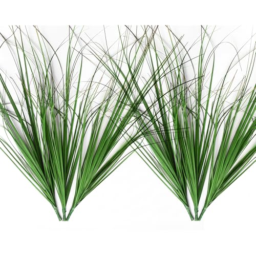 MISSWARM 6PCS Fake Grass PlantUV Resistant Artificial Greenery for Outdoor