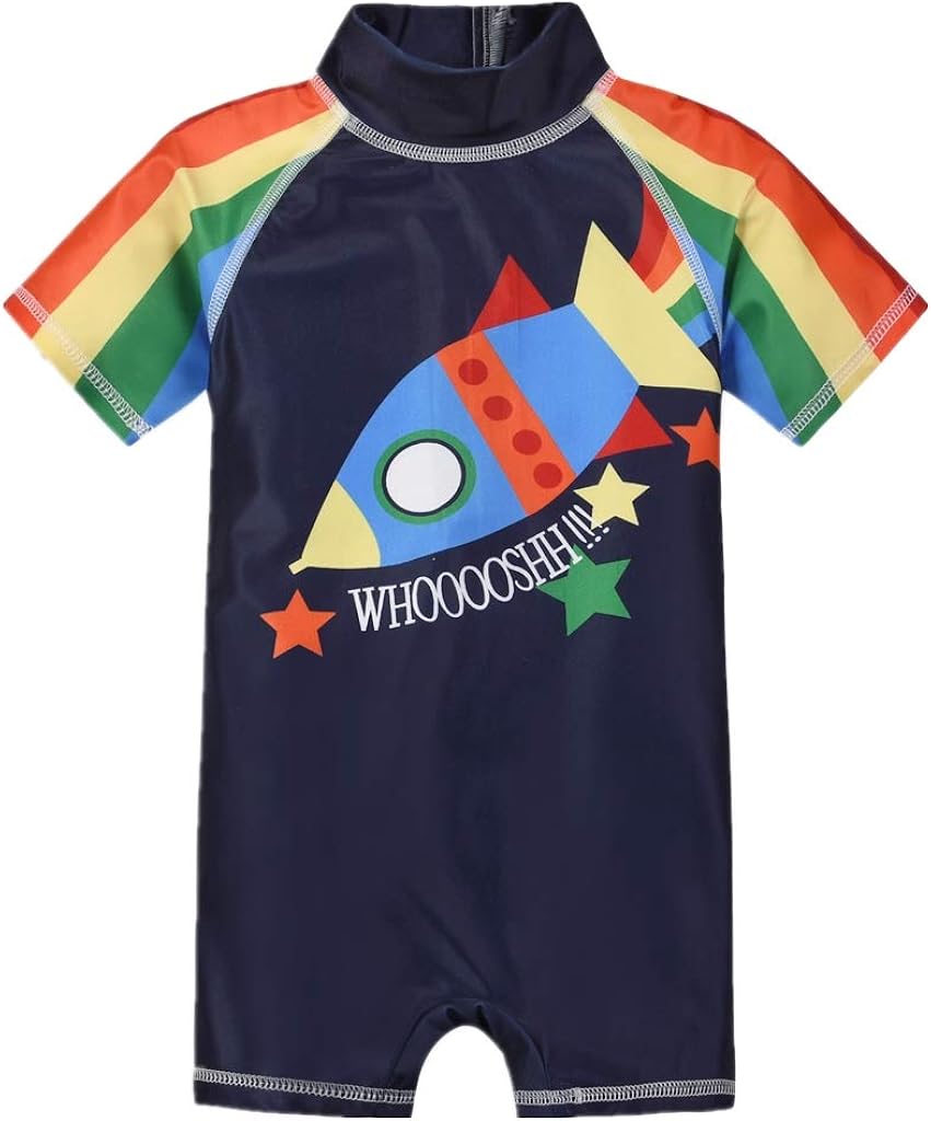 WYTbaby Kids Swimwear Boy Swimsuit One Piece Swimming Costume All in One UPF 50+ Sunsuit : Clothing, Shoes & Jewelry