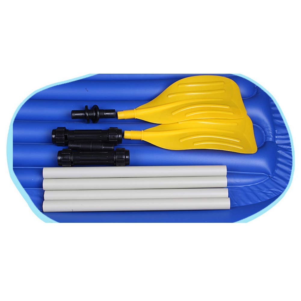 MU Gommone Set con i remi e pompa, Canotto pneumatico Zattera barca, 2 persona Kayak gonfiabile Set