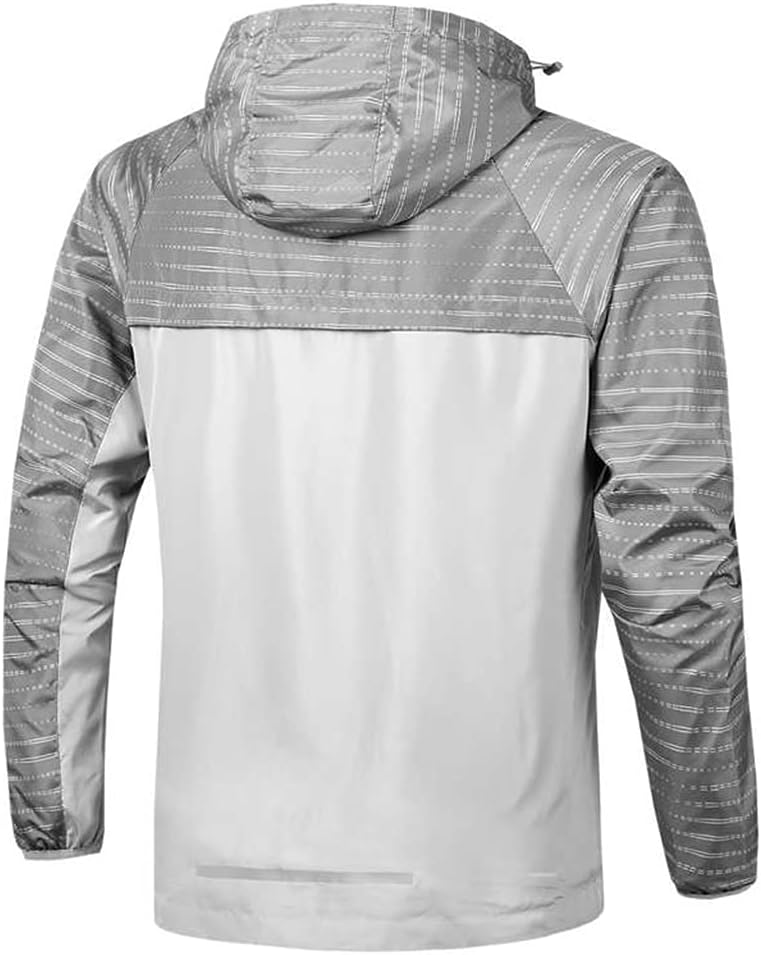 Men's Sports Jacket, Slim Jacket with Hood, Sports Jacket for Running, Spring And Autumn (Color : Green, Size : 4X-Large) (Green 3X)