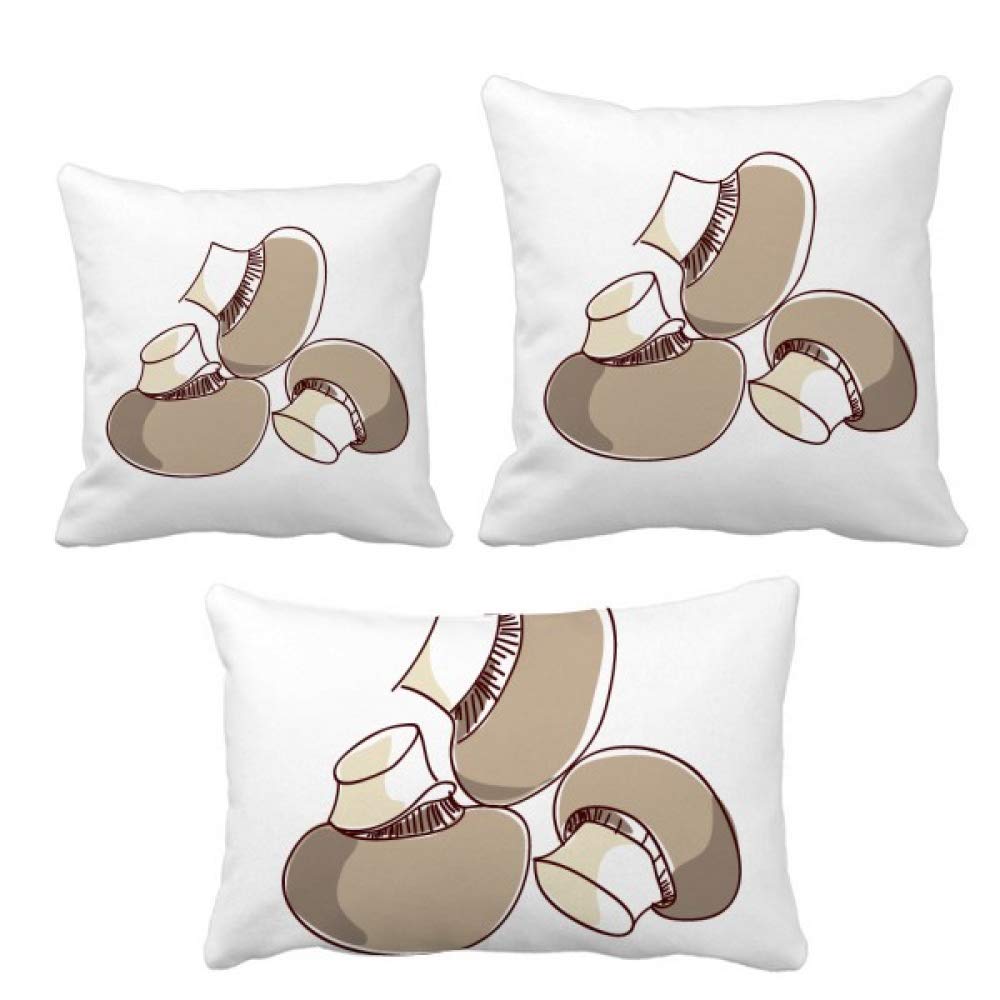 Housse de coussin champignon salon et décoration de canapé design