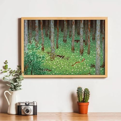 Décoration d'intérieur forêt vintage pour murs vides 50x70