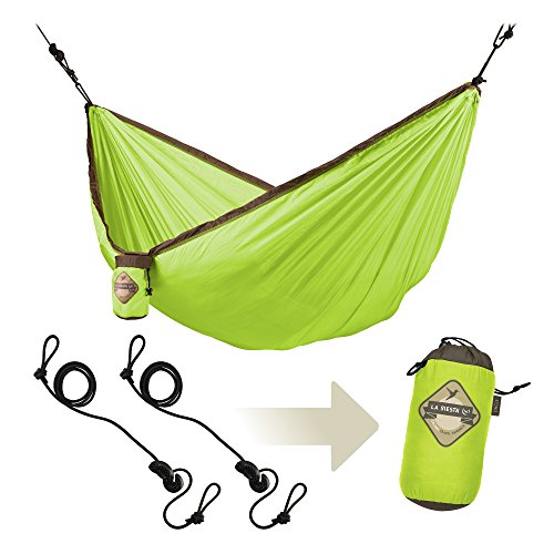 LA SIESTA Green Simple - Hamac de voyage simple avec fixation