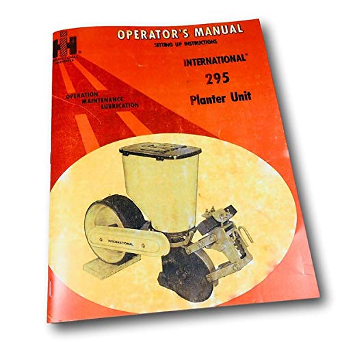 ジロウ1995オーダーページ Amazon.com: Operators Manual for International Harvester 295