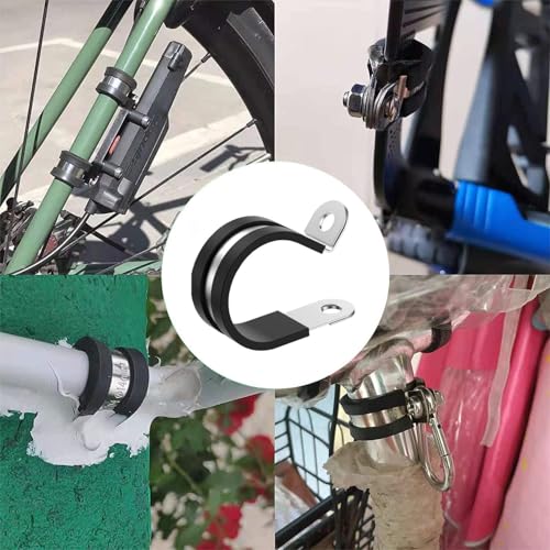 Abrazaderas de cable de 1-1/2" LAZIRO para asegurar tuberías en barcos y reformas 6