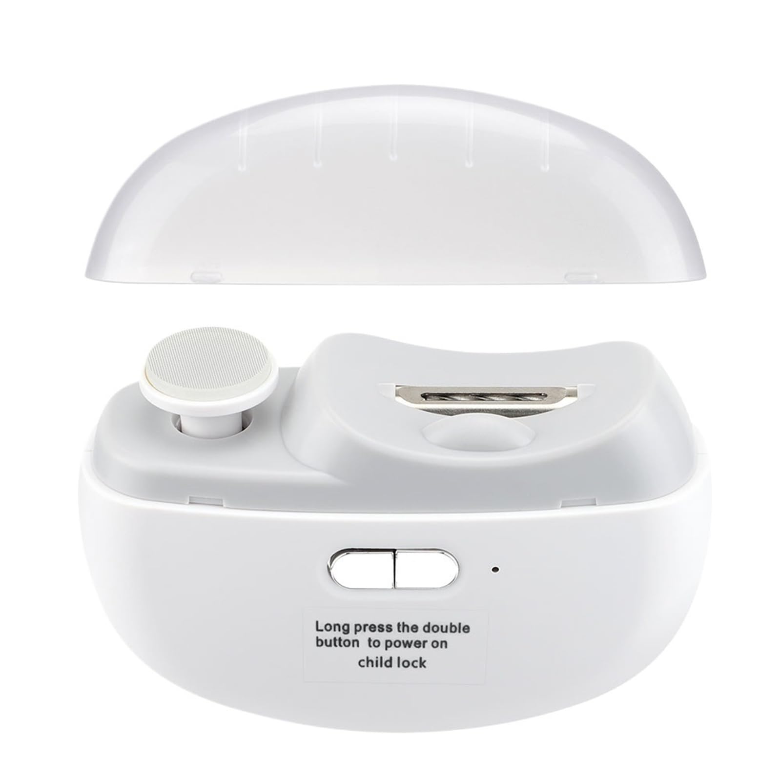 Smerigliatrice elettrica girevole 2 in 1 con lucidatrice automatica a luce LED for viaggi a casa(Type B White)