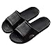 APIKA Pantoufles Antidérapantes pour Femmes Et Hommes Usage Intérieur Usage Extérieur Bain Sandal Soft Foam Sole Chaussures De Piscine Maison Accueil Slide(Noir,38/39 EU)