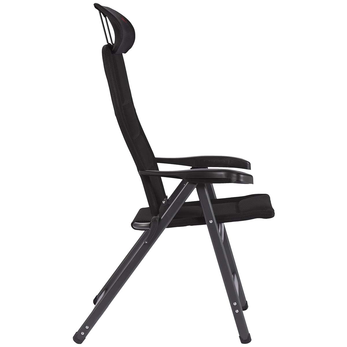 Crespo Gartenstuhl AP 240 Air Deluxe Compact Camping Liege Stuhl Klappstuhl Alu schwarz