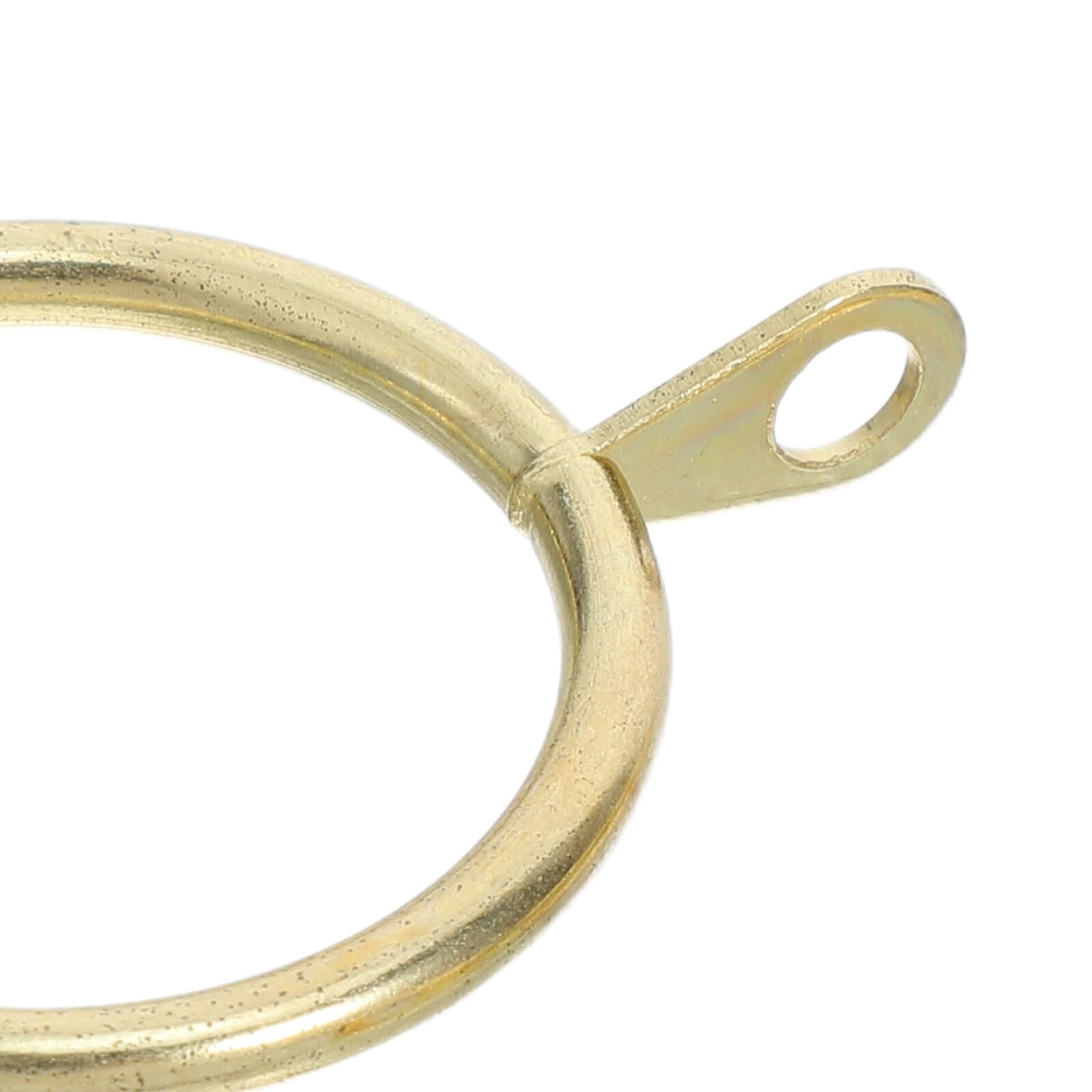 100 Juegos Anillos Metálicos para Cortinas de Ducha con Ganchos Resistentes de Dorados para Baño Accesorios Duraderos para Colgar Cortinas con Ojales Interno