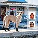 Hundeschuhe Pfotenschutz [4 Stück], Wasserabweisend & Atmungsaktiv, rutschfeste Sohle & Reflektierender Klettverschluss - Für Klein/Mittel/Großhunde | Hochschaftige Outdoor Hundestiefel (6#)