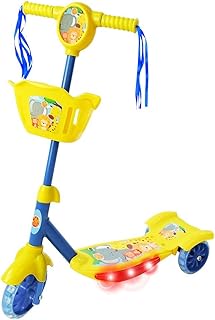 Patinete com Cesta Floresta Divertida Luz e Som, DM Radical