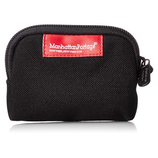Manhattan Portage Coin Purse Black With Zipper Closure In Eclectic Colors Purse For Credit Card ID Card Jewelry Keys Water Resistant Gift 1000D Cordura® Everyday Carry