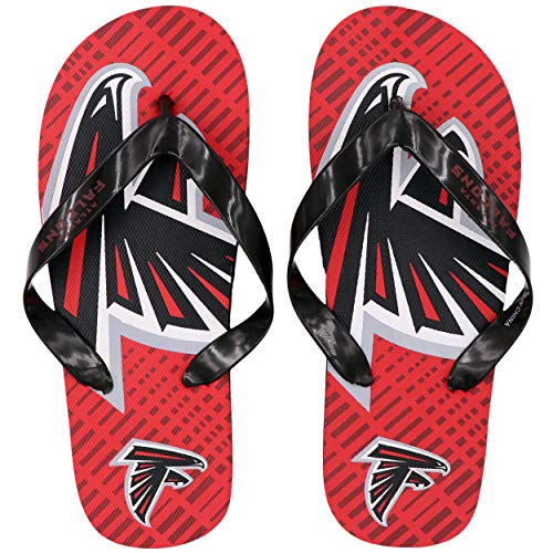 FOCO Atlanta Falcons Double Logo Chanclas - Juvenil 8-16