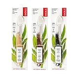 RADIUS - Source Toothbrush, Replacement-Head Technology and a Handle Made from Repurposed Materials, Colors May Vary (Soft, Pack of 3)