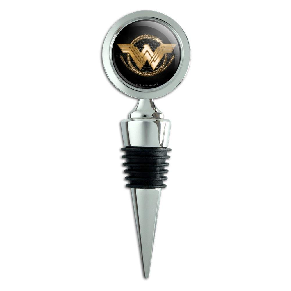 Wonder Woman Movie Golden Lasso Logo Wine Bottle Stopper
