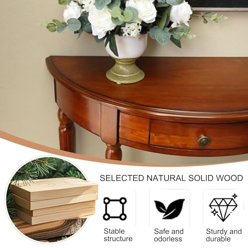 Mesa consola de madera para decorar una sala de estar moderna 5
