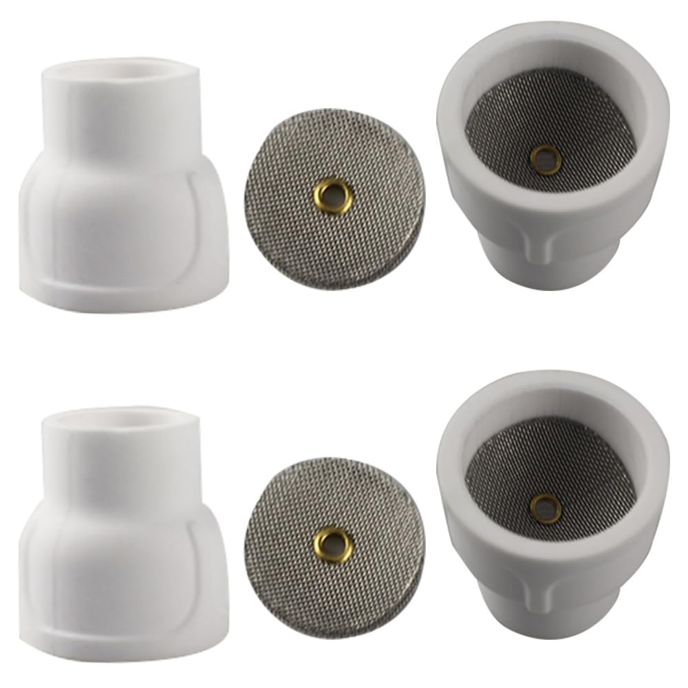 #12 Ceramic (4-Pack) White TIG Welding Cup