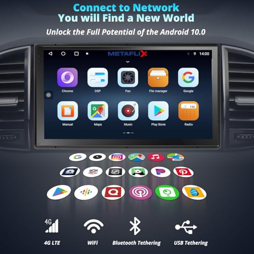 Image of Audio Wheels CarPlay & Multimedia Auto 9-Inch 1280P HD Car Android Display | Android 13 | TS-9 Processor | 2GB RAM & 32GB ROM + AHD Camera Included. (9 Inch)