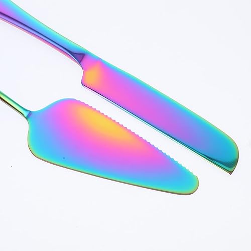 Miniatura 4 de Juego de cuchillos para tartas: servidor de pastel de acero inoxidable cortador de postre espátula herramienta de corte para pizza pastelería queso