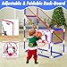 Blufree Arcade Basketball Game Indoor Set, Ajustable Height Basketball Arcade Hoop with 4 Balls & Pump, Indoor Outdoor Single Shot Basketballs Game for Kids 3 to 12 Years Old Sport Play