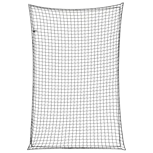 vidaXL Filet pour remorque avec Corde élastique Noir 3x2 m PP, Filet de Chargement, Filet de Chargement pour remorque, Couverture de remorque en Maille
