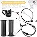 QAZAKY Throttle Housing Start Switch Choke Cable Handlebar Accelerator Twist Grip Handle Bar Set for Yamaha PW50 PY50 Peewee Y-Zinger Motorcycle Motorbike Dirt Bike Control Left Right Brake Lever