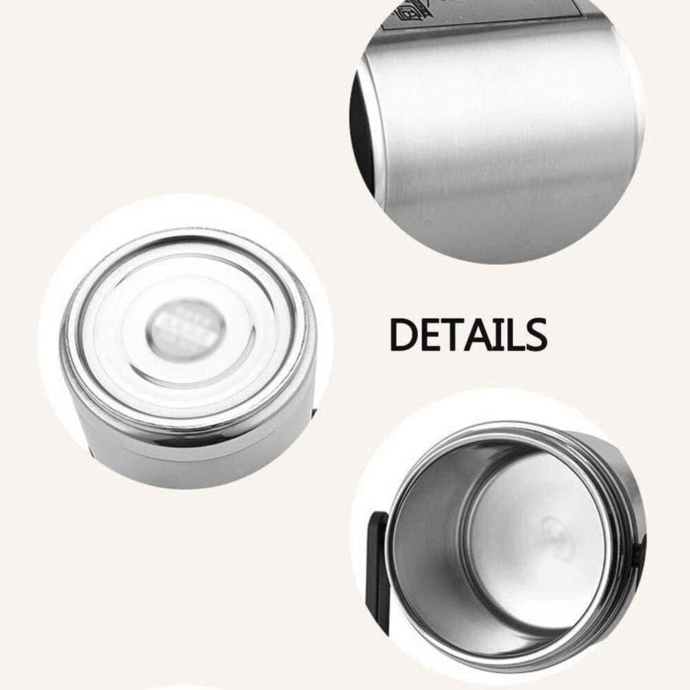 Lonchera con aislamiento térmico, transportador de alimentos Bento de acero inoxidable, contenedor al vacío a prueba de fugas que mantiene la comida caliente durante 6 horas para el trabajo o el