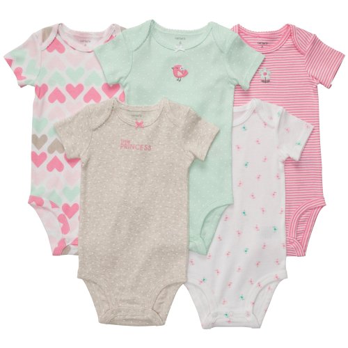 Image of Carter's Unisex Baby 5-Pack Bodysuits