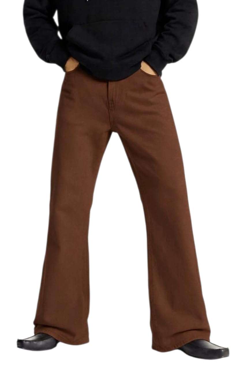 ODDMONKEY Boot Cut Jeans for Men - Brown Brown-BootCut